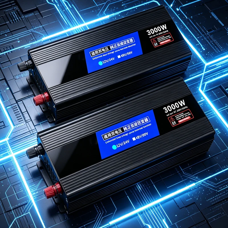 Pure sine wave inverters for converting 12V24V48v60v to 220V3000W for household/vehicle truck power converters universal sockets