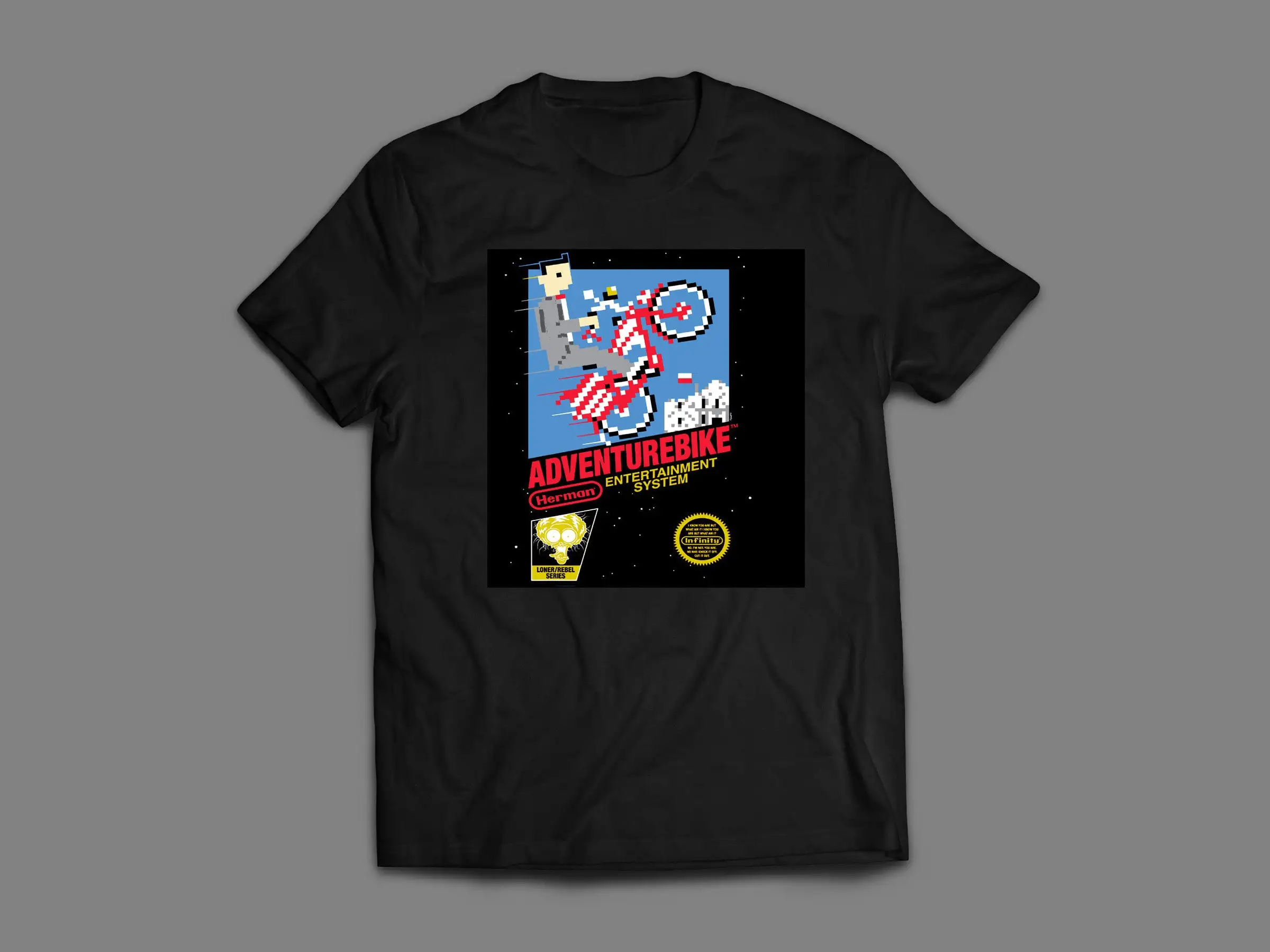 Peewee Adventure Bike Video Game Parody T Shirt