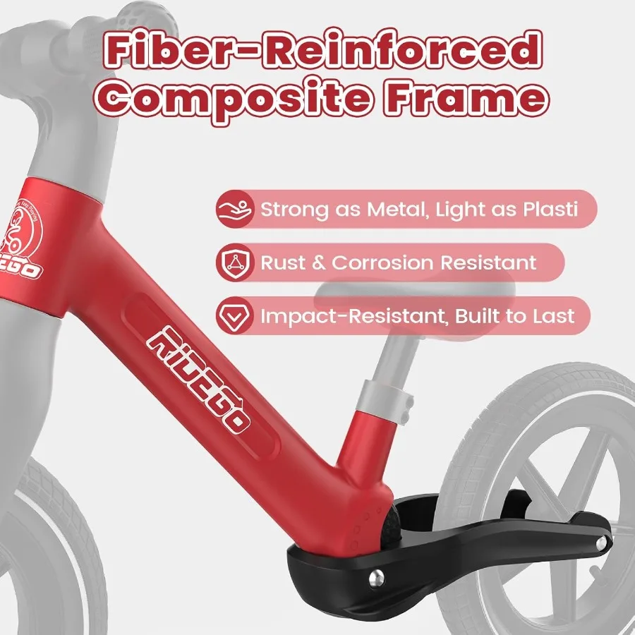จักรยานทรงตัวขนาด 14 นิ้ว สำหรับเด็กอายุ 3-6 ปี น้ำหนักเบา พร้อมยางลม เบาะปรับระดับได้ ทนทาน ใช้เป็นของขวัญ