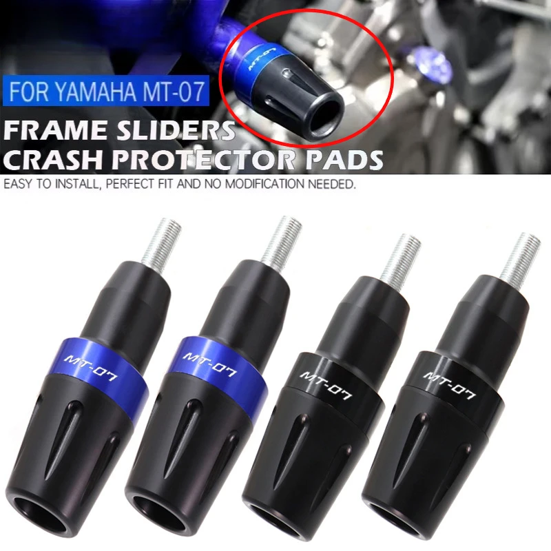 For Yamaha MT07 FZ07 Tracer 700 2014-2024 Crash Ball Body Protection Kit Frame Slider Engine Guard Anti-Fall Motorcycle Parts