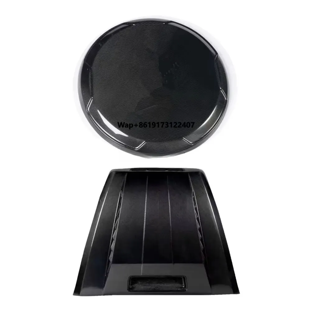 

Bright Black Carbon Fiber Spare Tire Cover for W464 G63 G500 Carbon Fiber Tire Cover