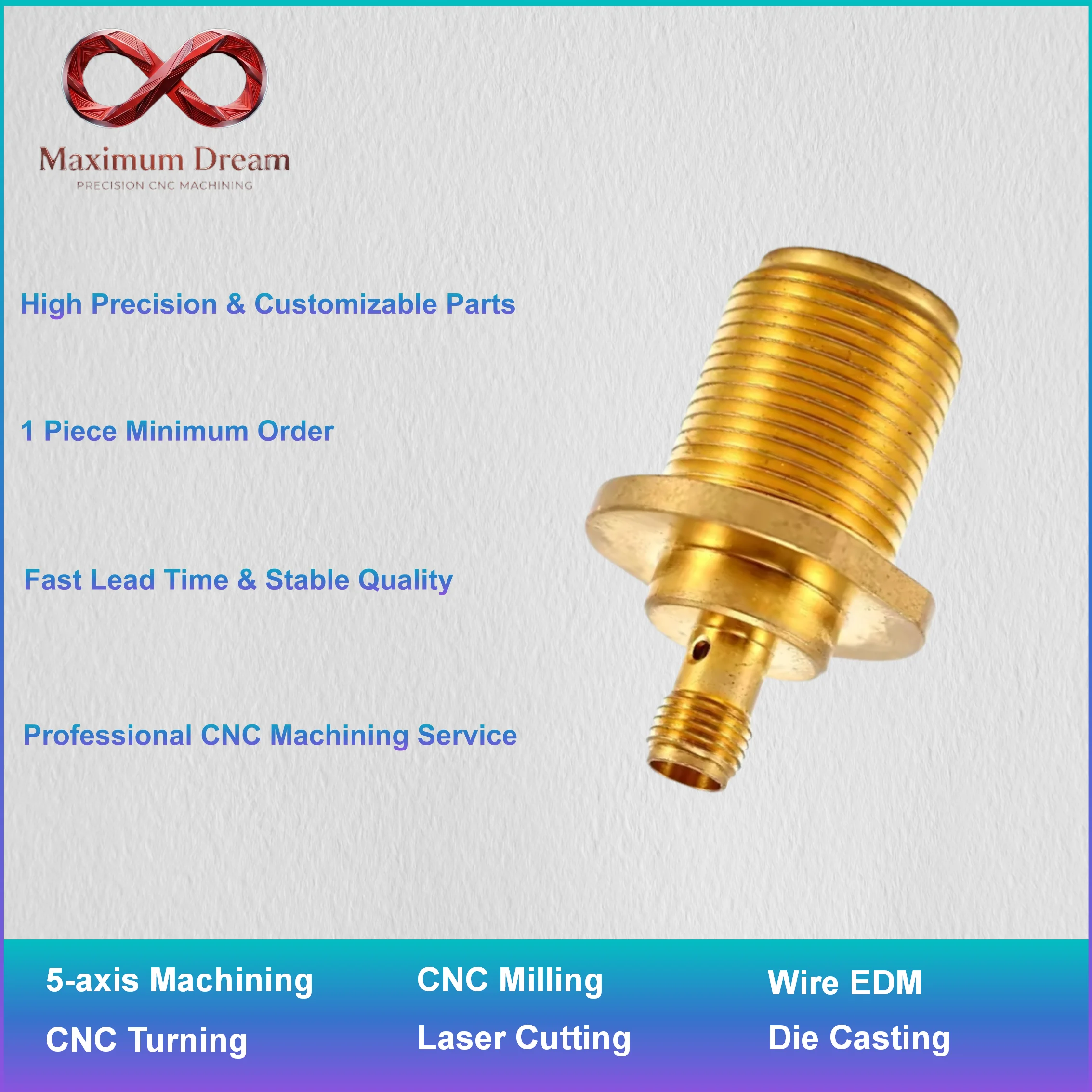 Custom Machining Brass Alloy CNC Turning Milling High Precision Industrial OEM Hardware Parts