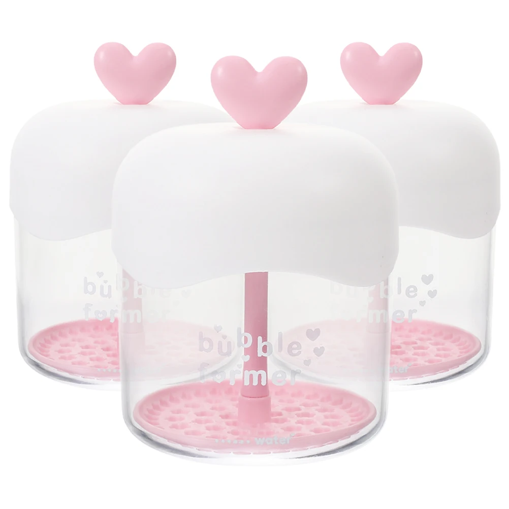 

3 Pcs Bubbler Cleanser Foaming Maker Foamer Device Shampoo Plastic Cleansing Cleaner Cup