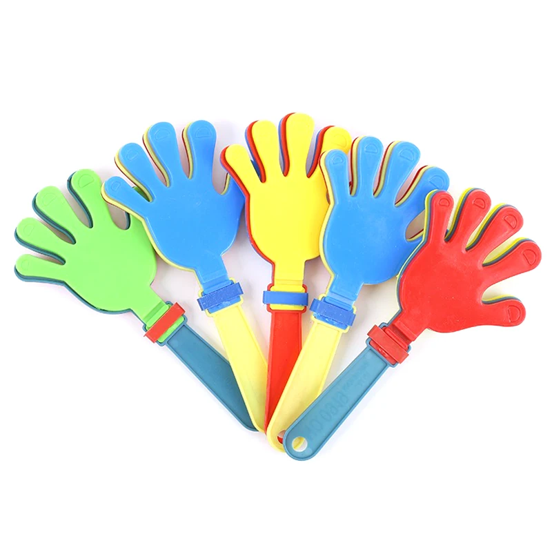 5/10 Uds. Aplaudidores de mano de colores surtidos, pequeños aplaudidores de mano para animar, generadores de ruido, accesorios para aplausos, regalo para fiestas ZYF