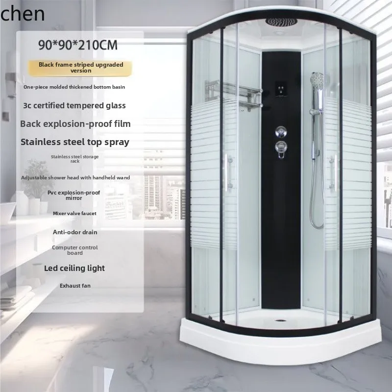 ZML Integrated Shower Room Household Integrated Bathroom Intelligent Mobile Mother-Child Tempered Glass Partition