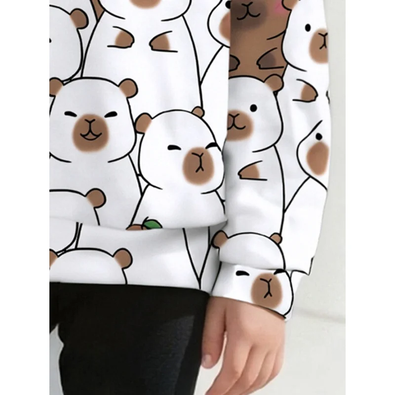 سترة غير رسمية للخريف والشتاء على شكل الدب الكرتوني للفتيات لعام 2025 #6