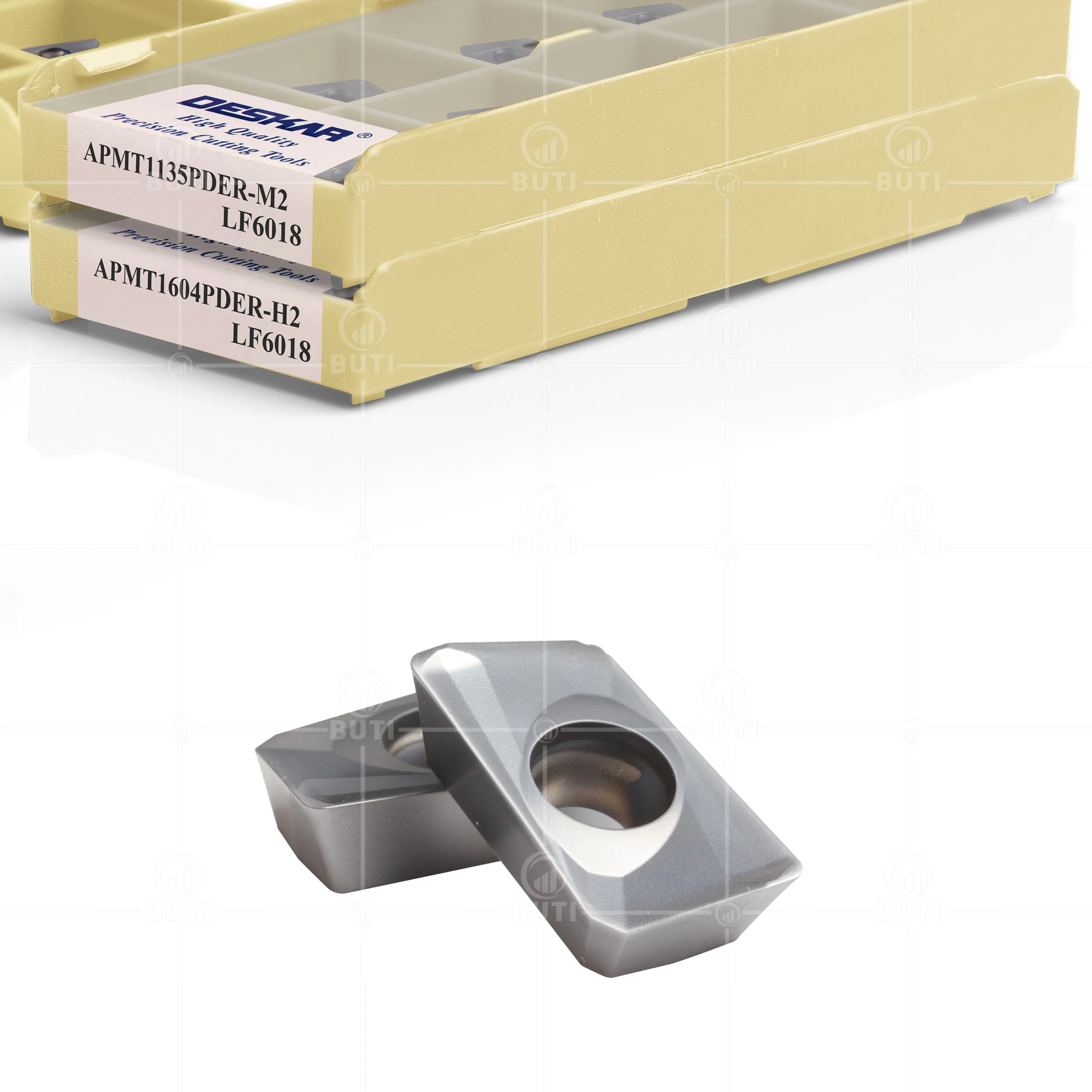 Imagem -03 - Deskar 100 Original Apmt1604pder 1605peer-h2 m2 qm xm Apmt160420pder-gw Lf6018 Lf6028 Inserções de Carboneto de Trituração Cortador de Torno Cnc