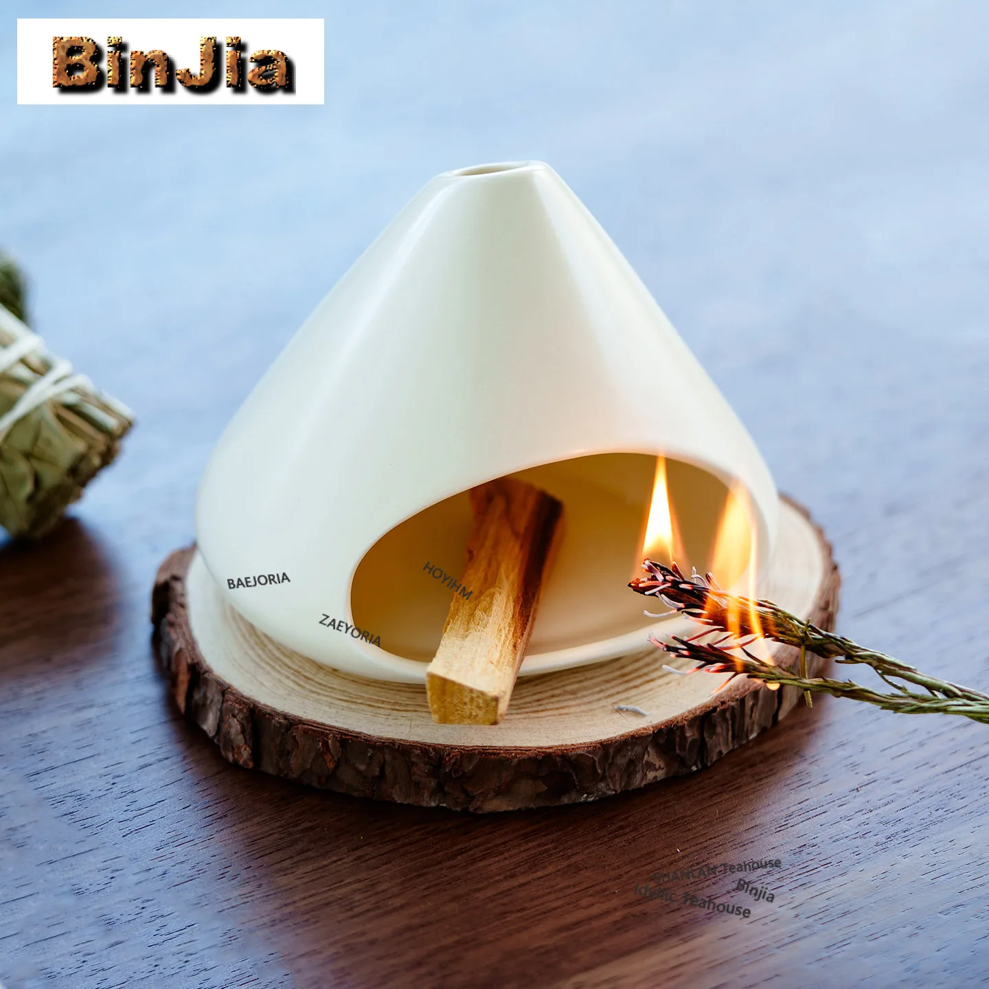 Ceramic Volcanic-shaped Incense Holder Diffuser Incense Burners Aromatherapy Censer Teaset Accessories Ornaments Collection