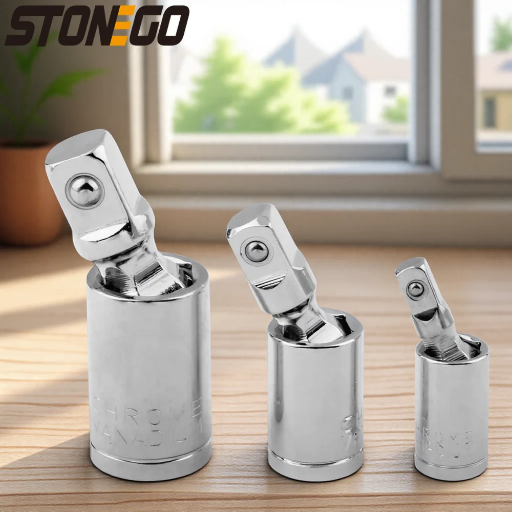 Universal Joint Ratchet Angle Extension Bar Socket Adapter Set Flexible Pneumatic Tools for Automotive Repair