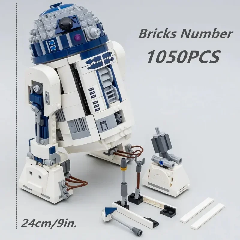 

В наличии НОВЫЙ FIT R2-D2 Робот Звезда Космический Союз Строительный блок Модель Кирпичи Совместимый Legoing 75379 Подарок на день рождения для мальчика Игрушка для ребенка