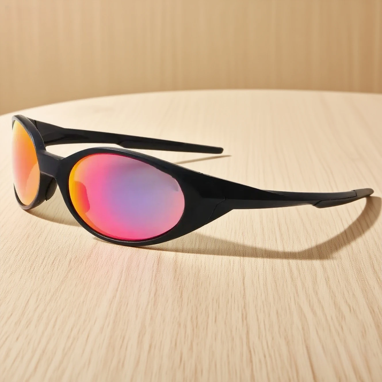 

Circular UV-Protective Sunglasses, Outdoor Cycling Unisex Motorcycle, Sea/Road Fishing Driving Glasses, Asian Fit