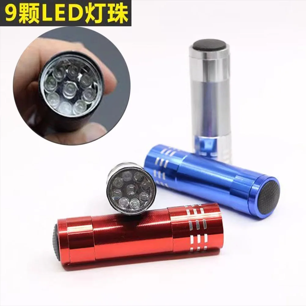 UV LED Portable Flashlight 9 LED Black Light Wavelength Violet Flashlight Pet Urine Scorpion Feminine Hygiene Detector Torch