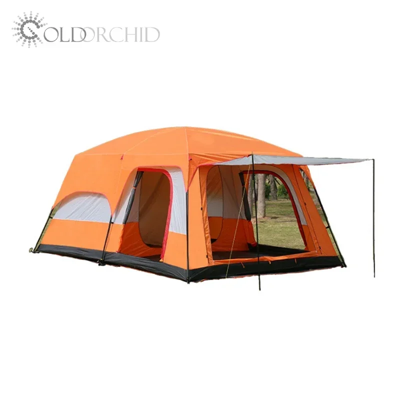 8-10 Person Big Camping Tent Waterproof 2 Bedrooms Big Size Travel Tent Outdoor Camping Tent For Family