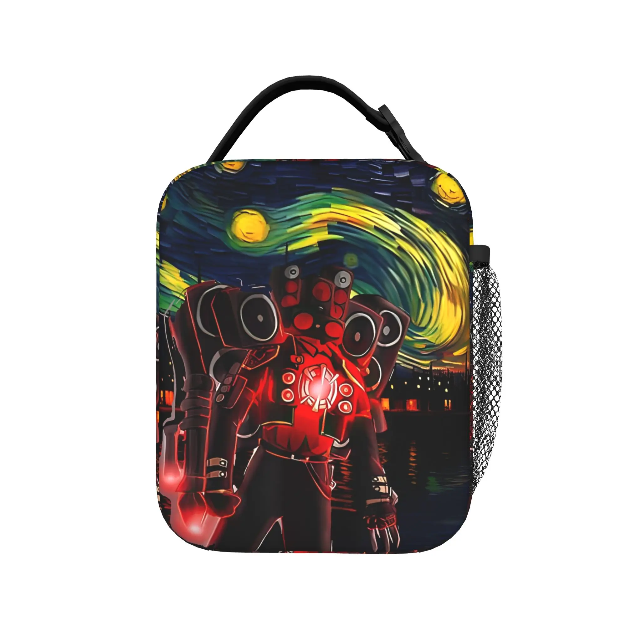 Skibidi Toilet Speakerman Cameraman -Tvman Insulated Lunch Bags High Capacity  Lunch Container Cooler Bag Tote Lunch Box
