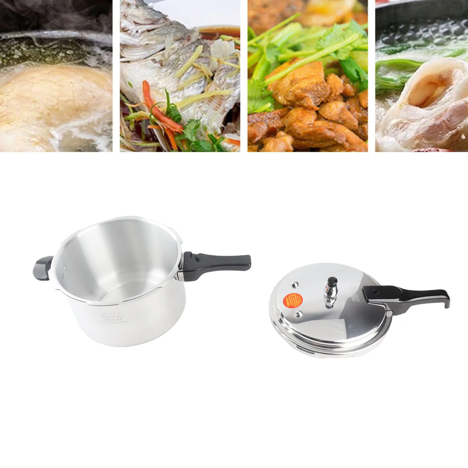 Fast Cooking Pot Pressure Cooker Aluminium Alloy Explosion Proof Large Capacity Pressure Canning Pot Cooker Pressure Cooker