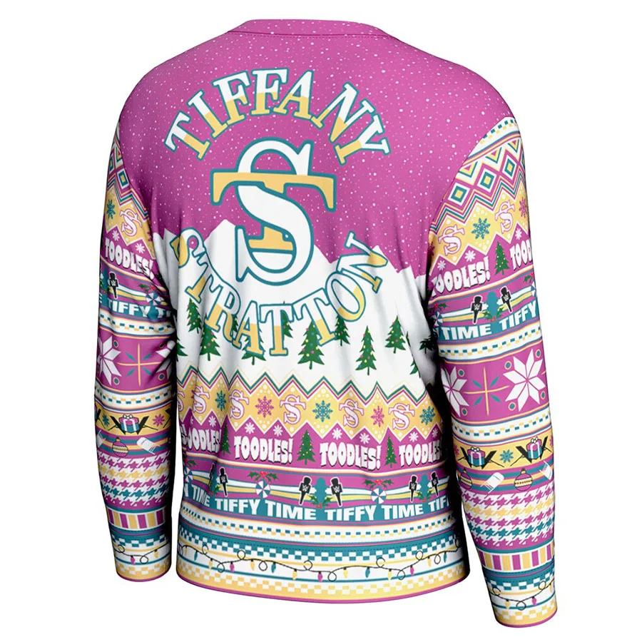 Men's Pink Tiffany Stratton Ugly Sweater Classic Fashion Color Rich Breathable Moisture Wicking Suitable For Christmas Parties