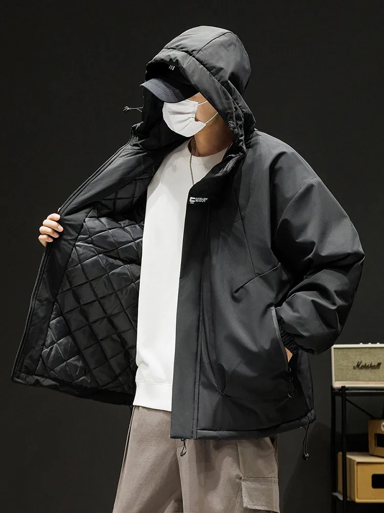 

Outdoor Tee-in-One Fce Lined Men's Winter 2024 New Sle Windproof Waterproof Mountain Jaet Thiened Clothing