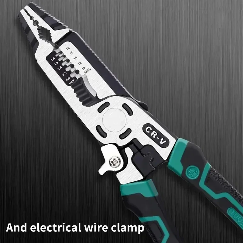 Crimping Pliers 10 In 1 Wire Cutters Crimping Wire Stripper High Carbon Steel Professional Hand Tools For Electricians