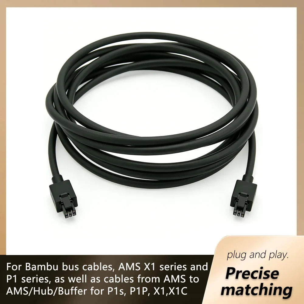 

Suitable For Bambu Lab Bus Cables, AMS X1 Series P1 Series Cables From AMS To AMS/Hub/Buffer P1s, P1P, X1 X1C