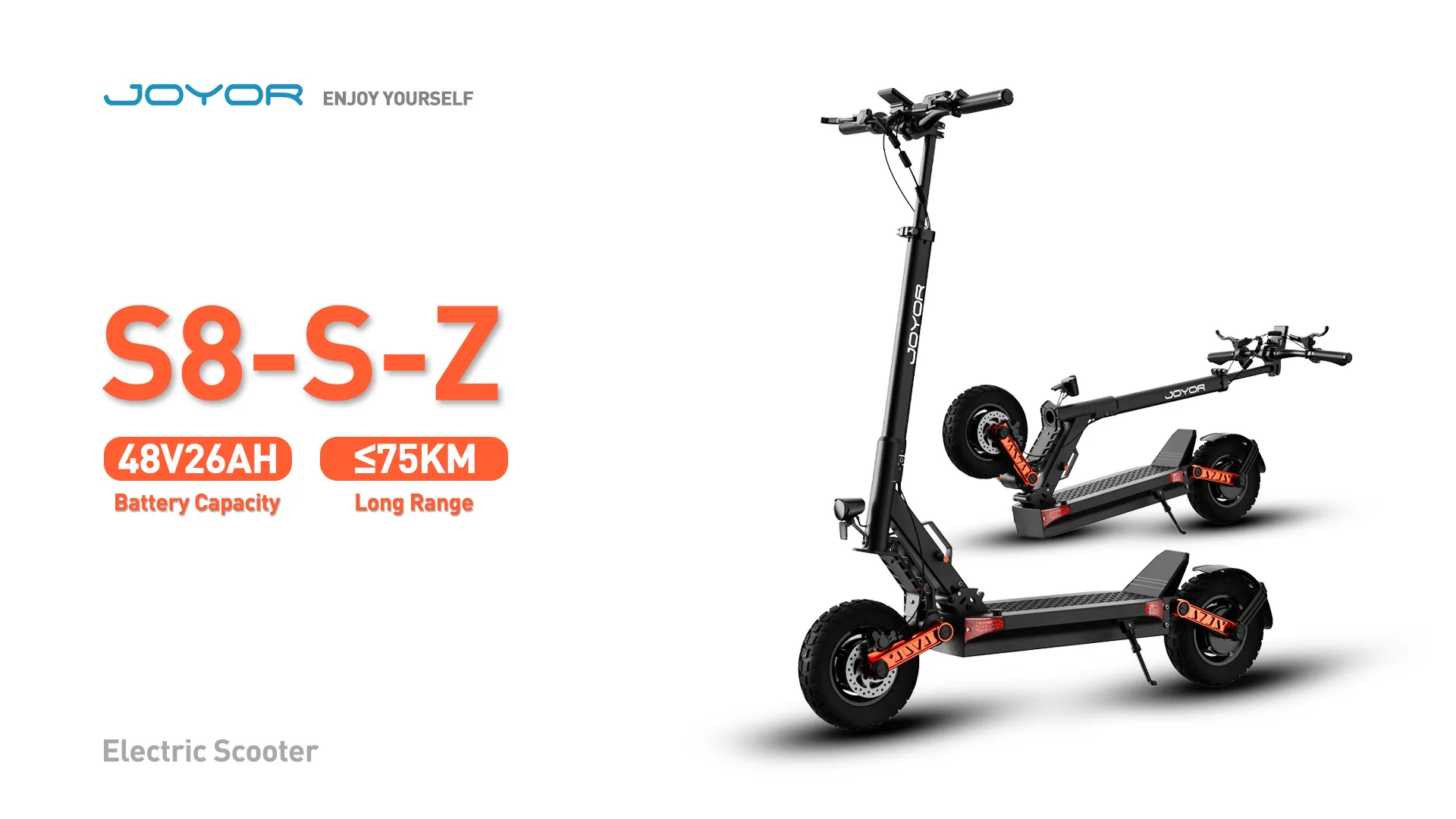 Joyor S8-S-Z Elektroroller mit Blinker, E-Scooter für Erwachsene, 48V 26Ah Akku, 10-Zoll-Reifen, City-Pendler-E-Scooter – Detail 1