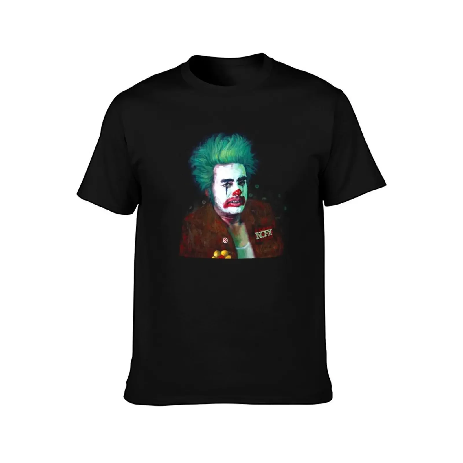 NOFX Cokie The Clown Album Cover T-Shirt quick drying blue archive luxury clothing labubu blacks clothing for men