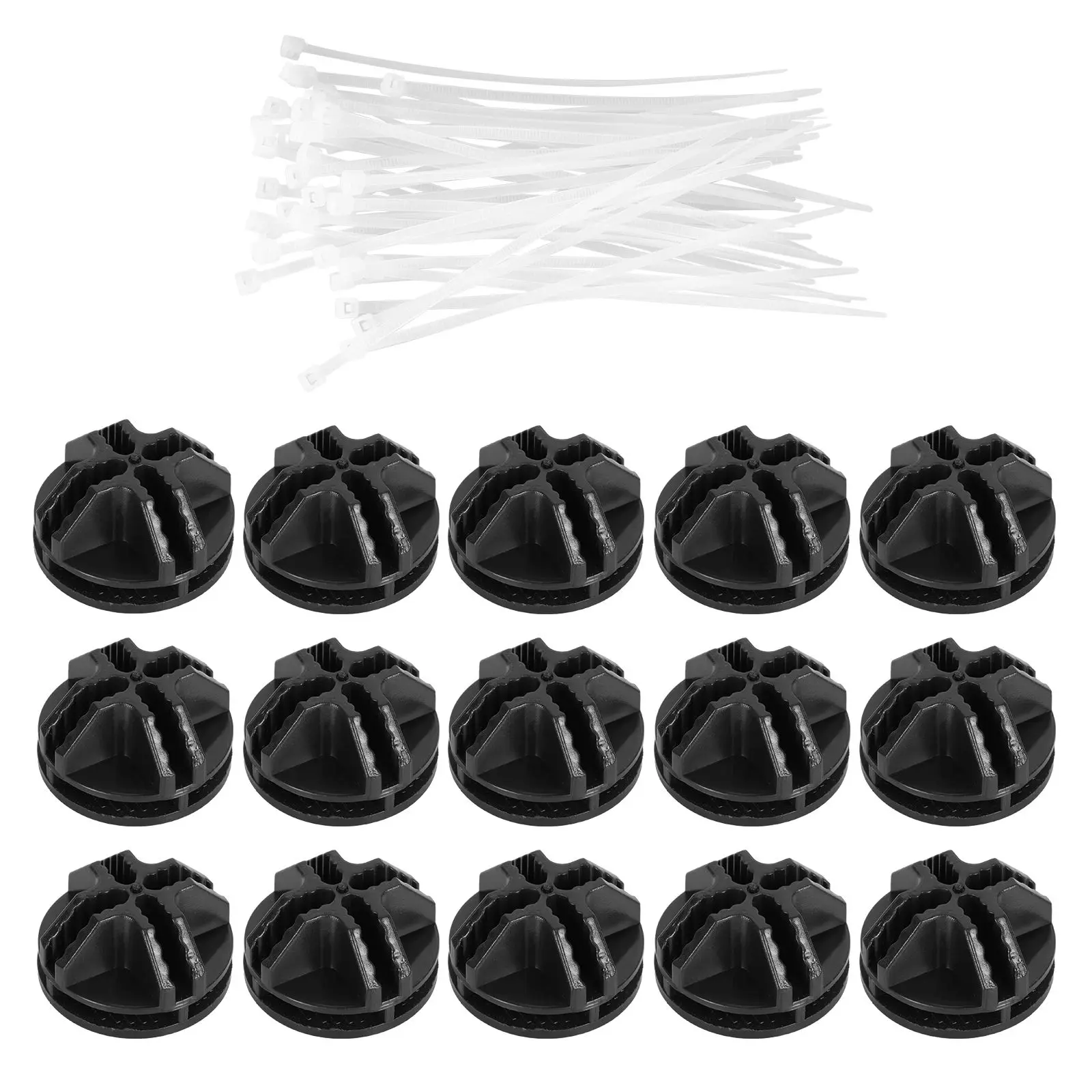 

40 Pcs Storage Rack Buckle Locked Tightly Connectors Plastic Closet Cable Wire Cube Connecting Tools Nylon Buckles Ties