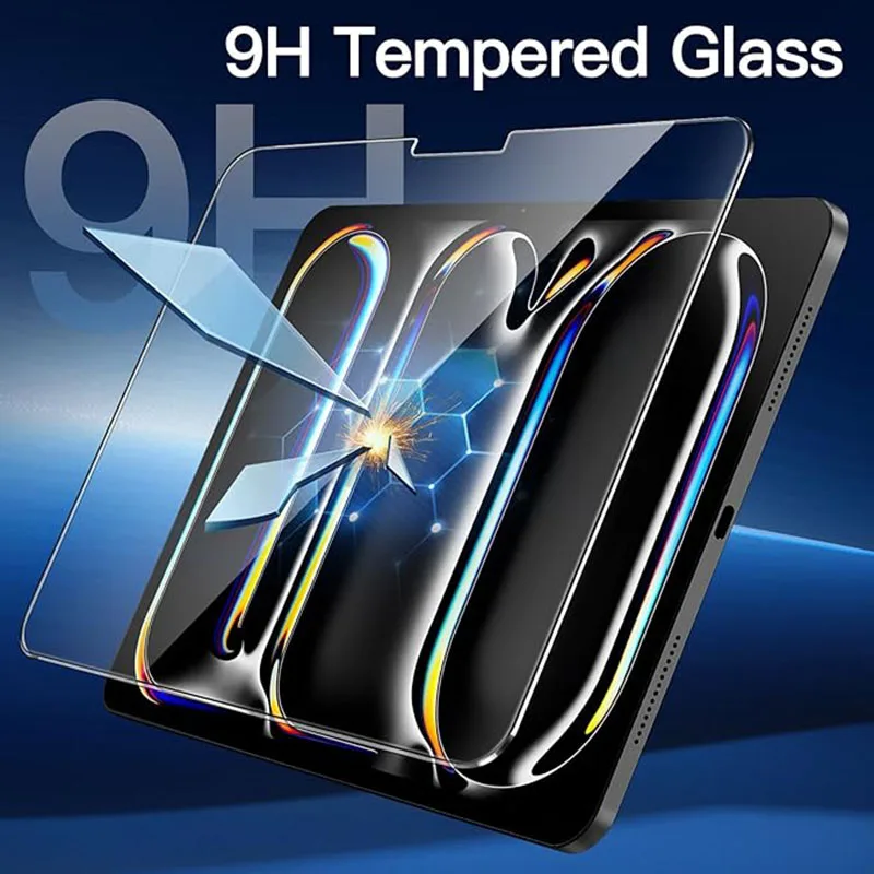 2Pcs Tempered Glass Screen Protector For ipad Pro Air 13 11 2024 M4 M2 Air 5 4 Pro 12.9 11 M3 M5 2025 2026 Film view 4