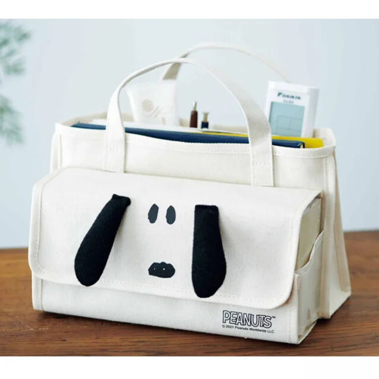 

Canvas Storage Hanging Bag Cartoon Style Multi-functional Handheld Japanese Style Storage Bag Portable Car Mounted Hanging Bag