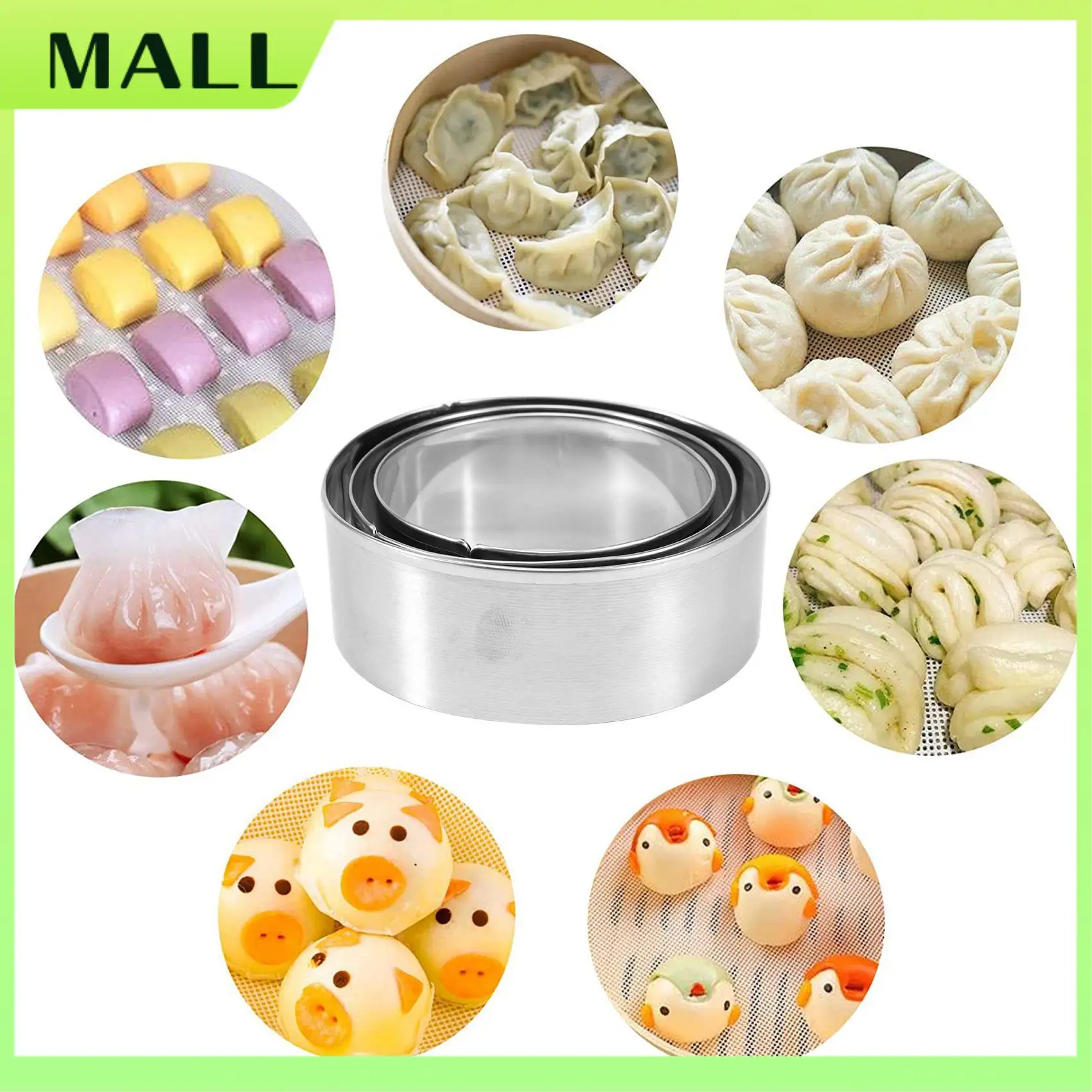 

MALL пельмени Maker из 8 шт., набор пресс-форм и резак для китайского Wonton, инструменты для кожи Gyoza