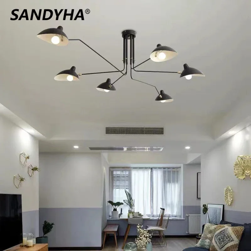 SANDYHA Modern Creative Chandeliers Duckbill Spider Pendant Lights Led Lamp for Living Dining Room Bedroom Lustre Salon Lampara