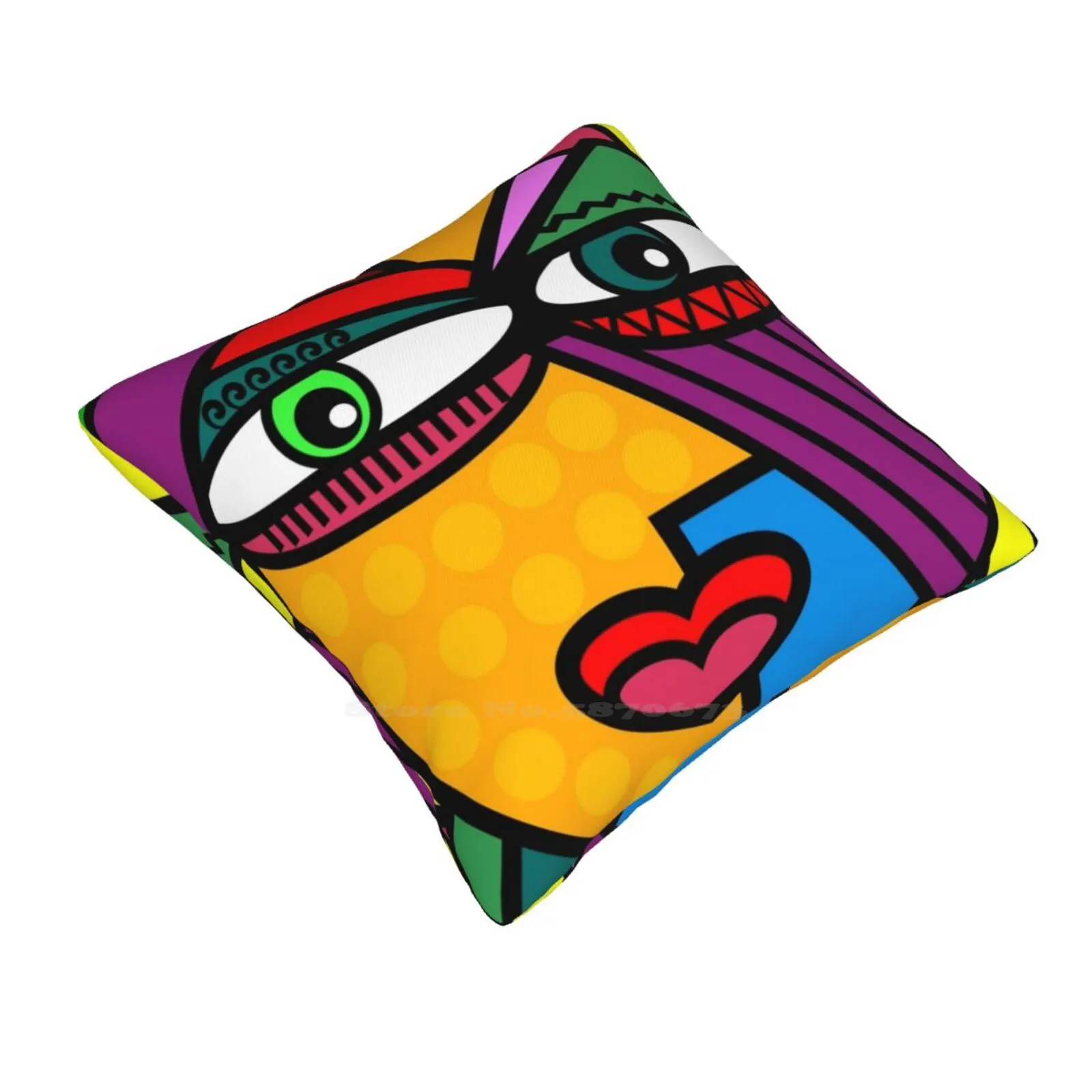 Funky Lady Abstract Style Art Face Bedroom Office Hug Pillowcase Picasso Face Funky Art Abstract Art Minimal Art Minimalistic