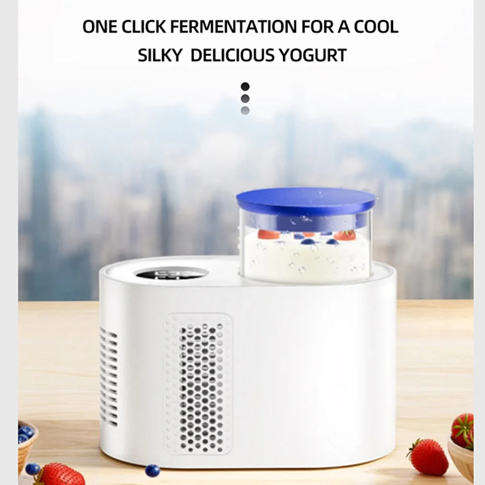 Household smart yogurt machine desktop ice cream yogurt machine refrigeration heat dual use