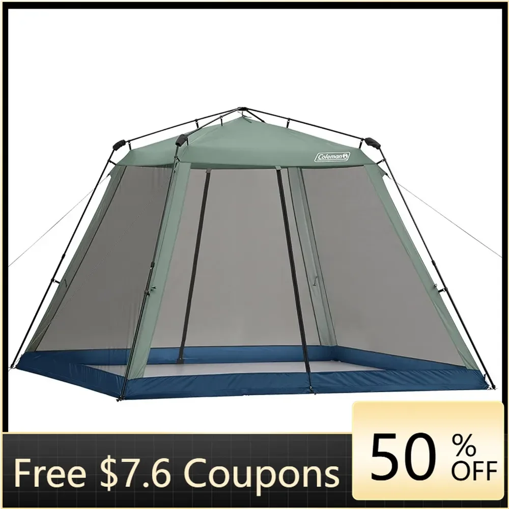 Screened Canopy Tent with Instant Setup, 10x10/15x13ft Portable Screen Shelter with freight free