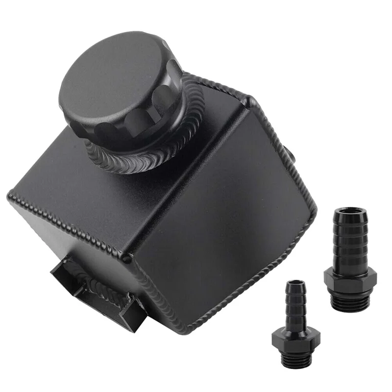 1 PCS Power Steering Pump Fluid Reservoir Tank Polished Car Accessories Aluminum Alloy Black For V6 V8 VT VX VU VY VZ VE LS1 LS2