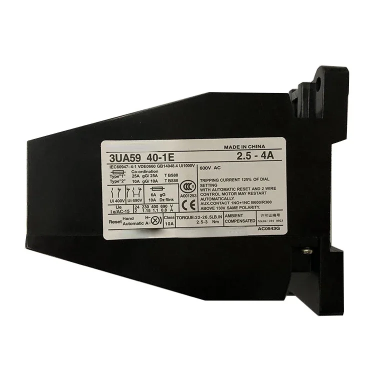 100% Original New 2 Years Warranty 3UA 3UA59 Thermal Overload Relay 3UA5940-1E 2.5-4A