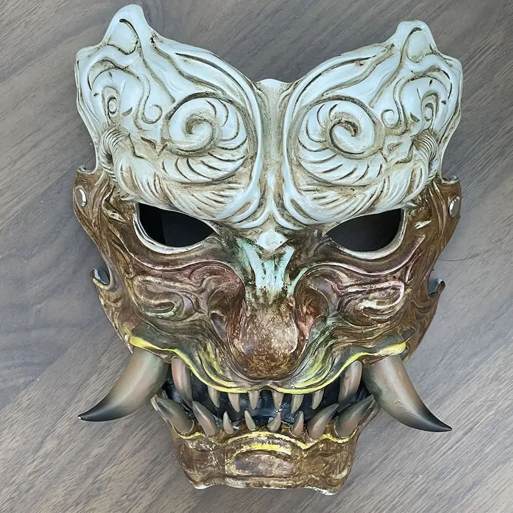 

Черная мифология, смоляная маска Cos Halloween Nuo Mask Prajna, реквизит для Хэллоуина, игровая периферия, страшная маска призрака