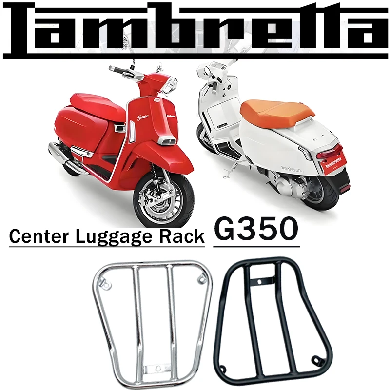 Motorcycle Center Luggage Rack Luggage Rack on Footrests Lambretta G350 Grille for LAMBRETTA G350 2023+