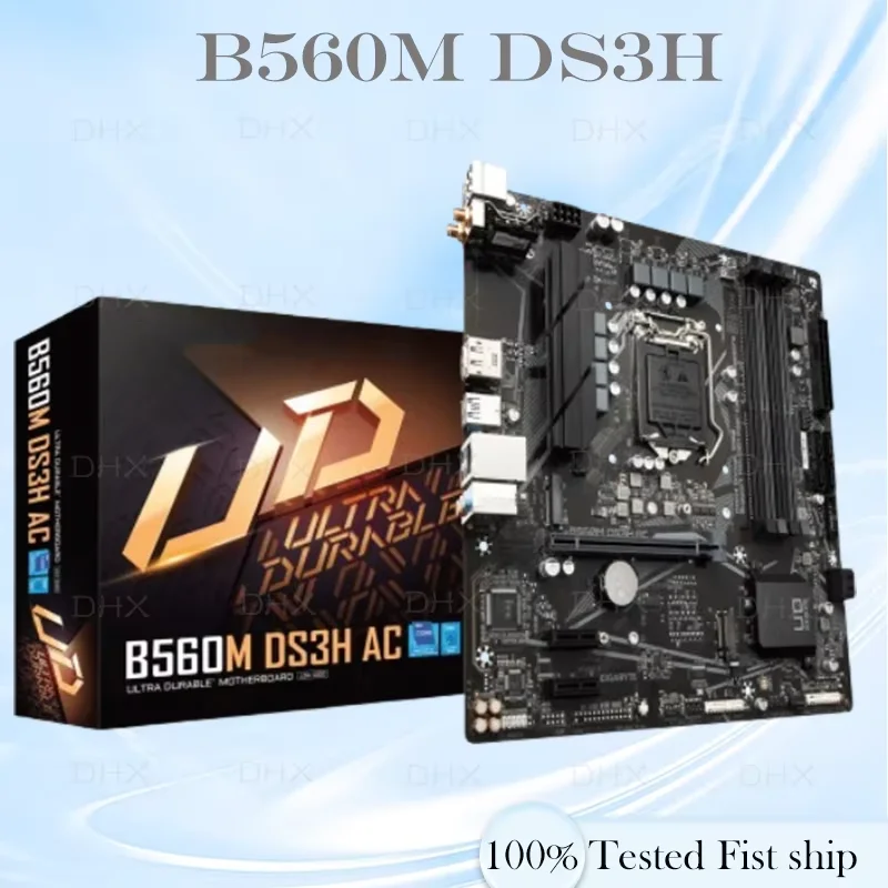 DDR4 Micro 128GB ATX Mainboard For Gigabyte B560M DS3H Motherboard LGA 1200 100% Tested Fully Work be shipp quickly DH