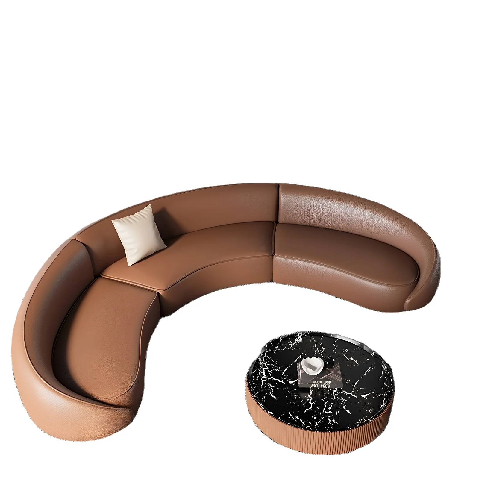 X*-Convertible Set Semi-Circular Arc Shaped Sofa for Reception Sales Office Beauty Salon Hotel Lobby Club Leisure Room
