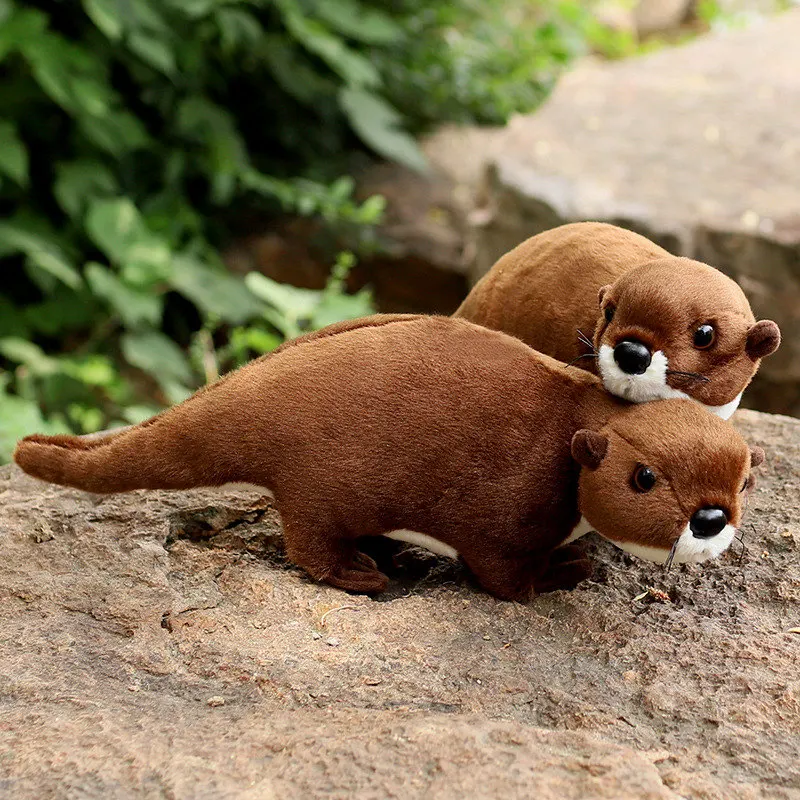 40cm Simulation Otter Plüsch tier Cartoon wilde Stofftiere Seeotter Plüschtiere Puppe niedlichen weichen Kinderspiel zeug für Jungen Mädchen Geschenke