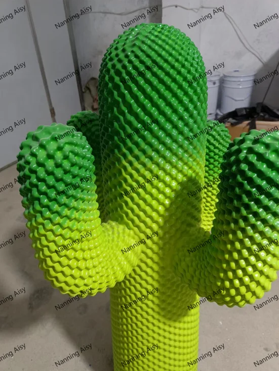 AISY Art nuovo Design artigianato in resina fatto a mano Indoor Outdoor decorazione puntelli statue di Cactus in fibra di vetro a grandezza naturale artificiale