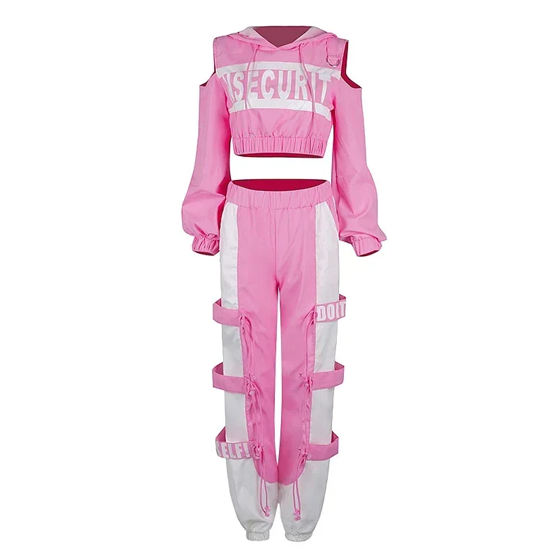 أزياء جديدة مثيرة لعام 2025 ملابس هيب هوب للسيدات ملابس ملهى ليلي أحمر Dj أزياء بار للسيدات أزياء مسرح الرقص ملابس الرقص القطبية