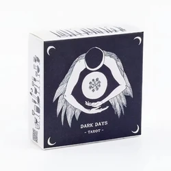 Dark Days Tarot 78 Cards Deck with PDF Guidebook Inspired by Divine Feminine Energy Divination Party Board Game 7.6*7.6cm