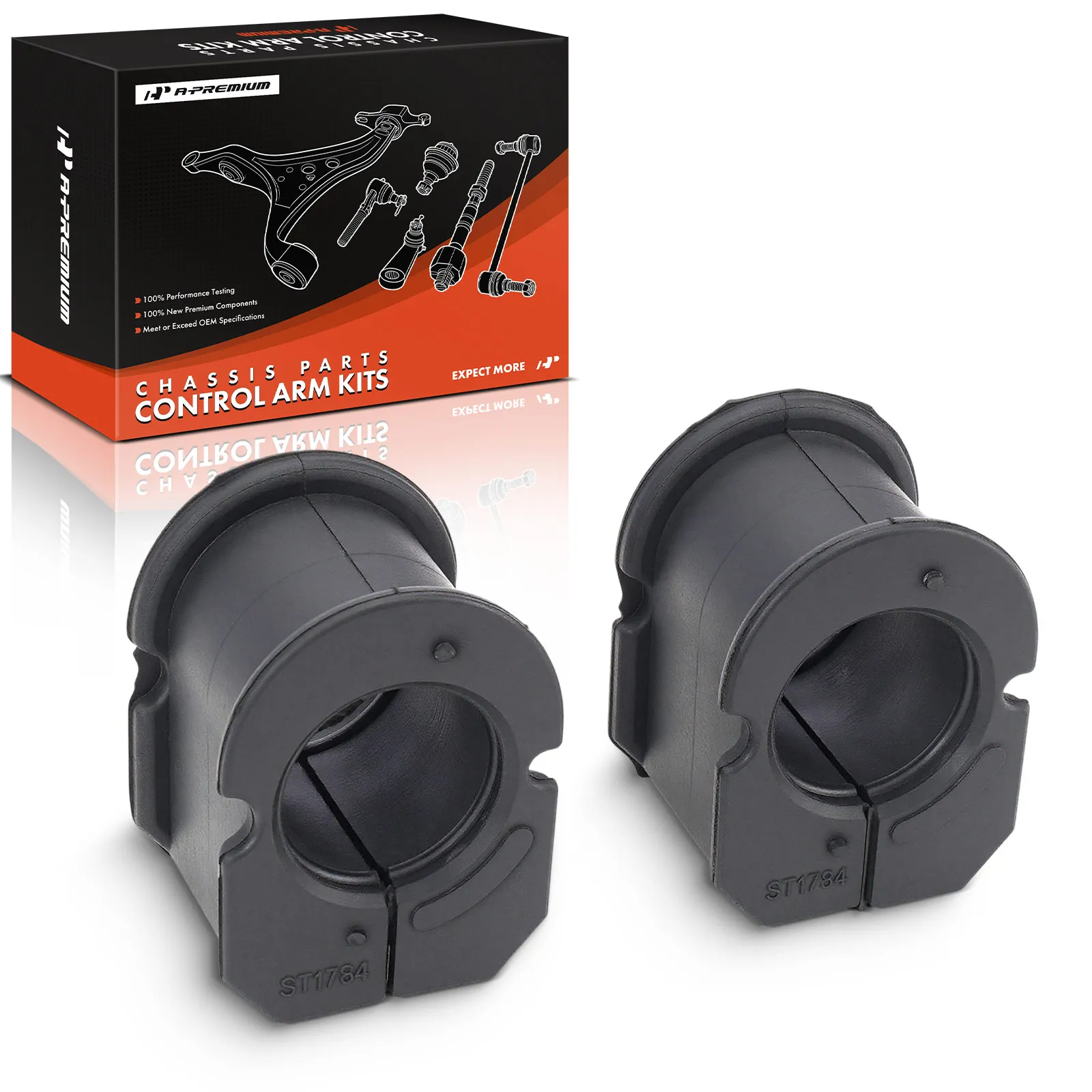 A-Premium 2x Front To Frame Sway Bar Bushing Kit for Ford F-250 Super Duty F-350 Super Duty 11-16 F-450 Super Duty 08-16