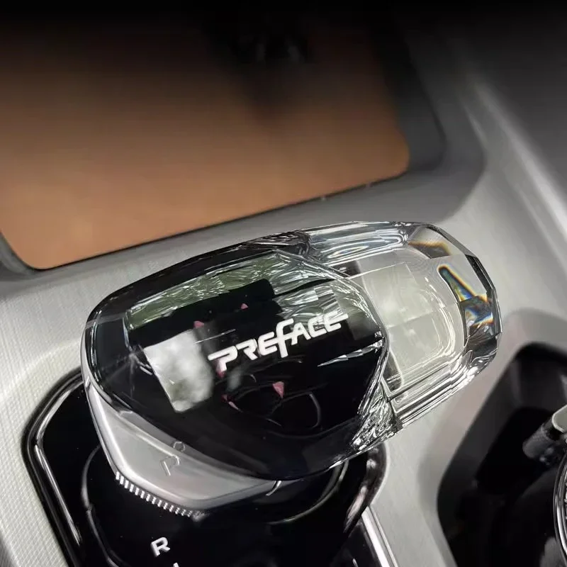 For ​​Geely Preface 2021-2025 Crystal Gear Shift Knob Cover | Lead-Free Heavy Metal-Free Shifter Head Interior Accessory