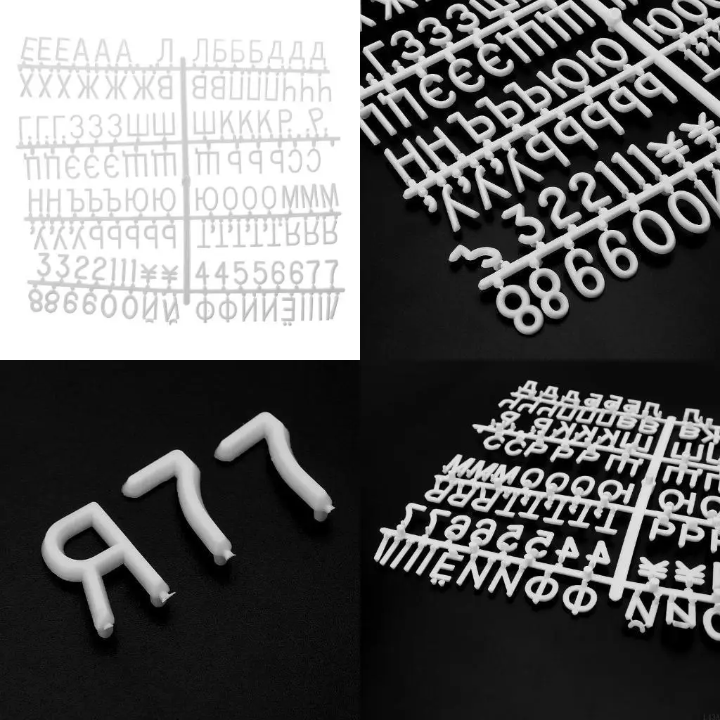 L43A 2 PCS Russian Letters for Rustic Vintage Message Board Home Office Bar