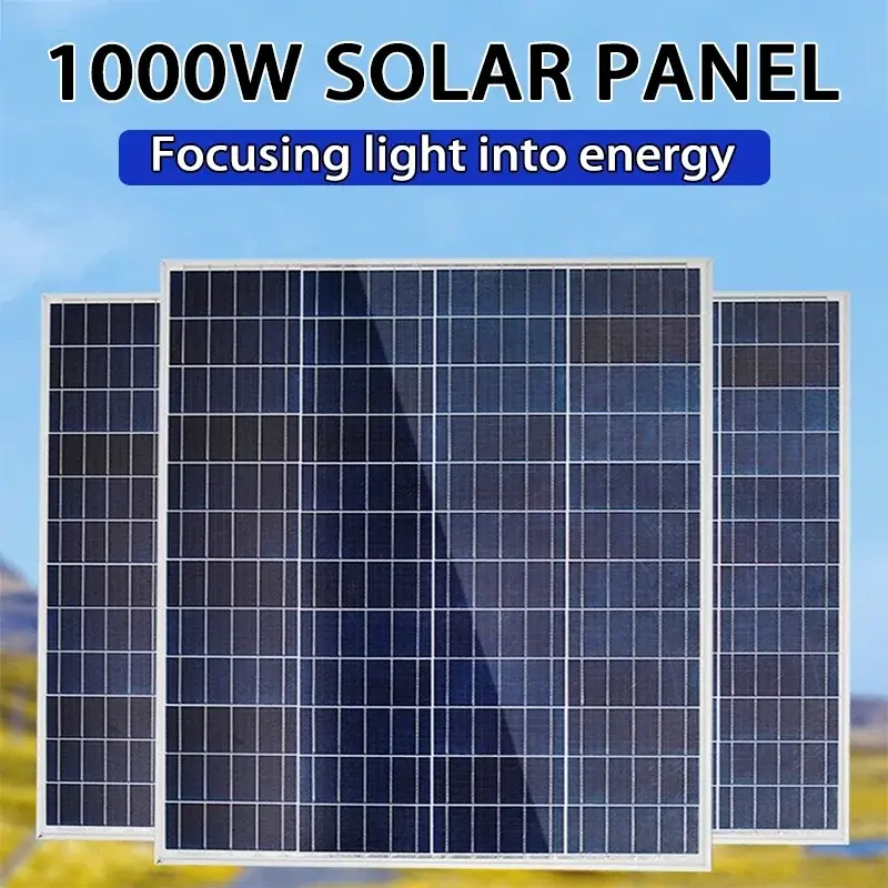 High-Power 500W/1000W Solar Panel Kit For Home And Camping