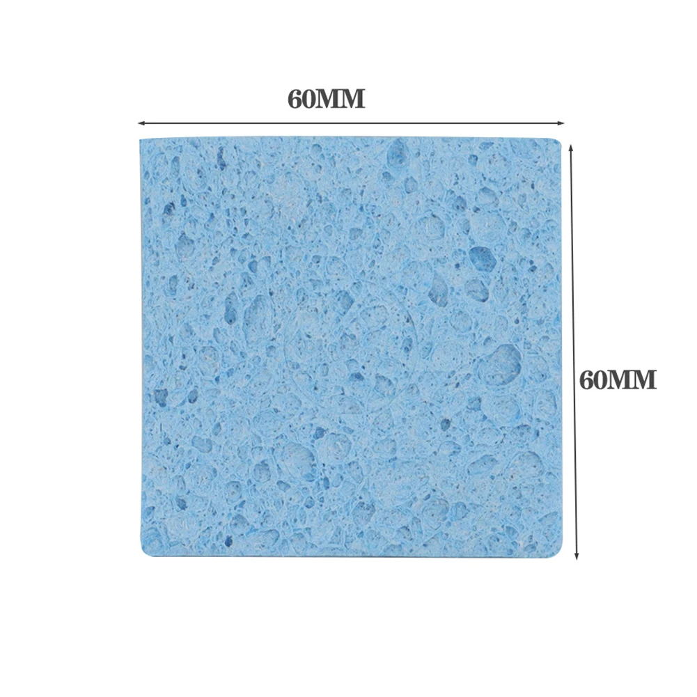 

60 Pieces Thickened Soldering Iron Tip Cleaning Sponges with High Temperature Resistance for Various Soldering Tasks