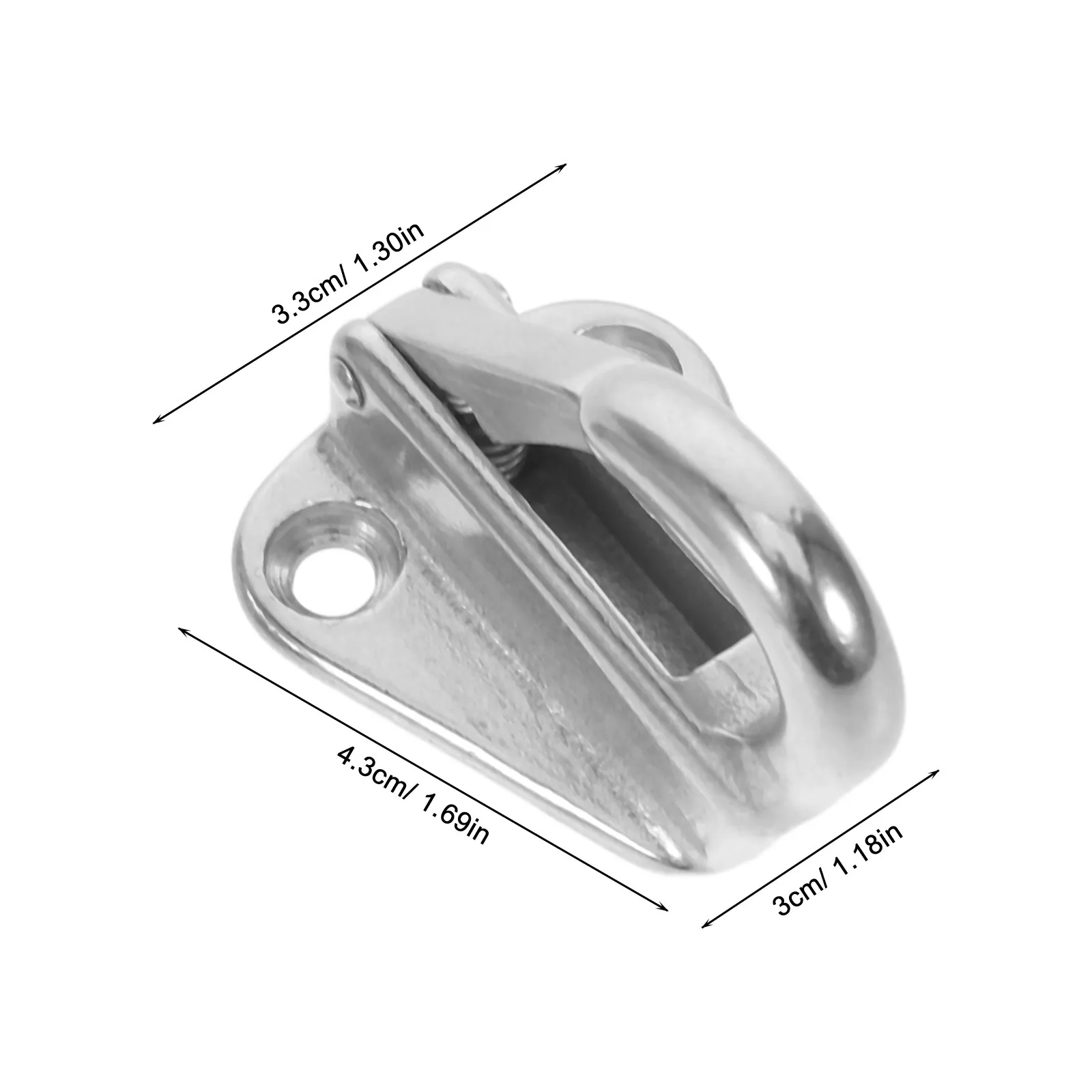 4Pcs Boat Fending Hook Stainless Steel Heavy Duty Marine Grade Snap Hooks for Hats Clothes Deck Organization Yacht Accessories