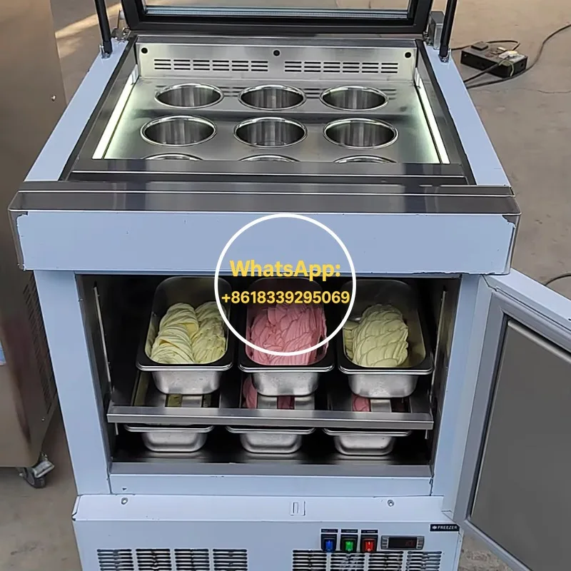 Single-Temperature 6-Pan 2-Tray Blast Shock Freezer/Chiller with Fan Cooling for Ice Cream Gelato Style Flash Freeze
